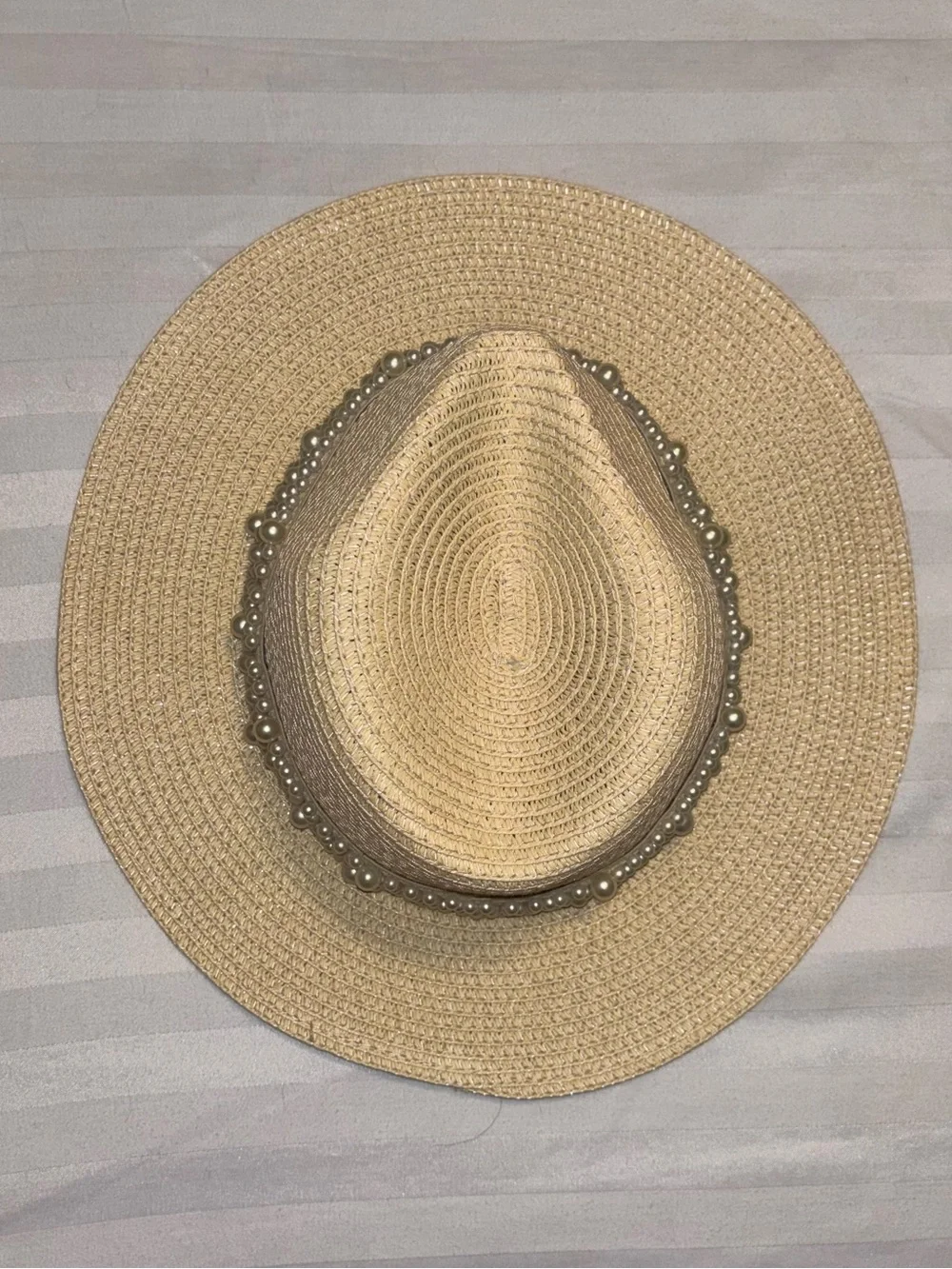 Pearl Straw Beach Hat